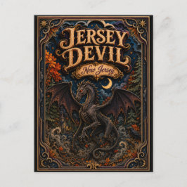 Postal El Diablo de Jersey Leyendas de New Jersey Popcut