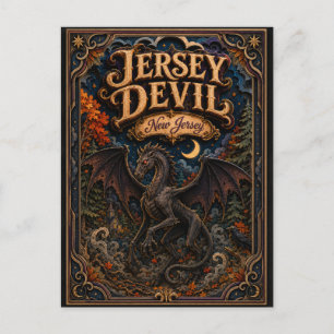 Postal El Diablo de Jersey Leyendas de New Jersey Popcut