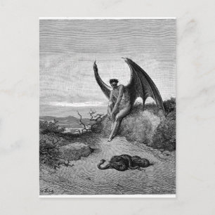 Postal El diablo, Gustavo Dore