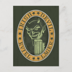 Postal El diablo irlandés Eviel Lager