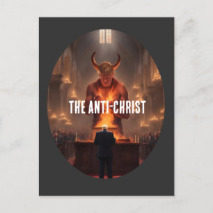 Postal El diablo Trump la oración anti-Cristo