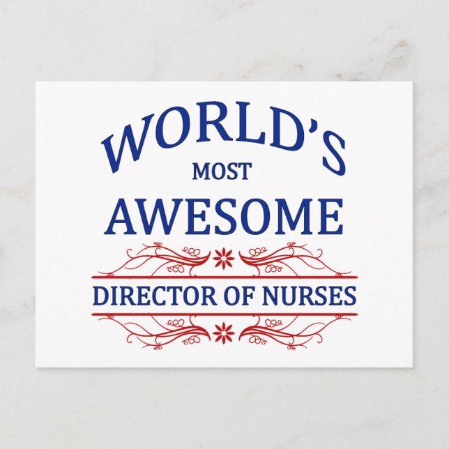Postal El director de enfermería más asombroso del mundo (Anverso)