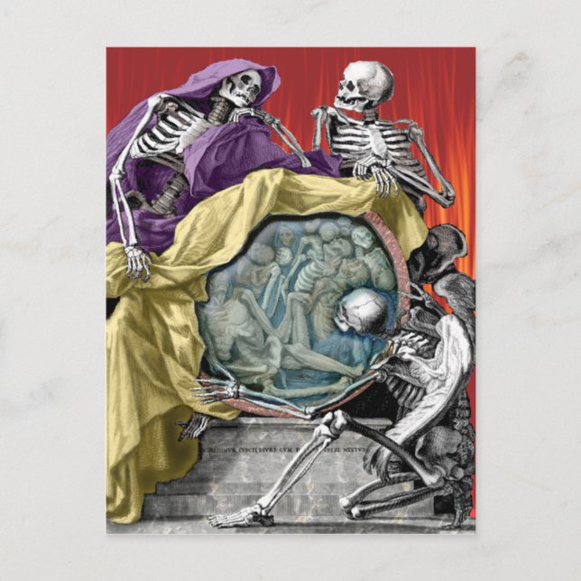 Postal el discurso de la muerte sobre la vida (Anverso)