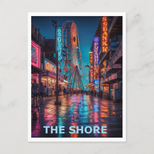 Postal El Diseño Gráfico de la Paseo marítimo de Jersey S