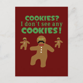 Postal El disfraz del hombre del pan de jengibre