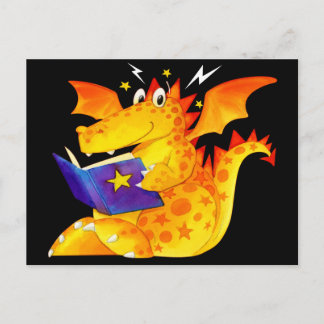 Postal El divertido dragón de Halloween para niños