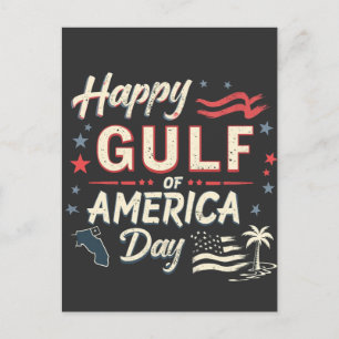 Postal El divertido patriótico del Golfo de Estados Unido