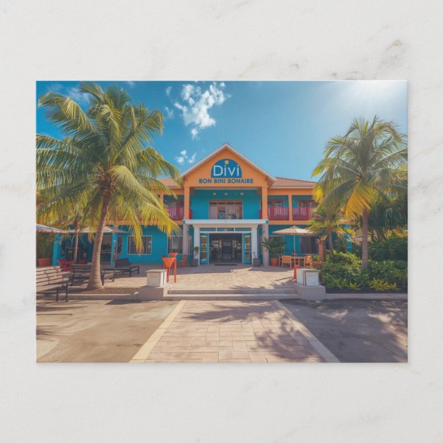 Postal El divi divi dushi bonaire (Anverso)