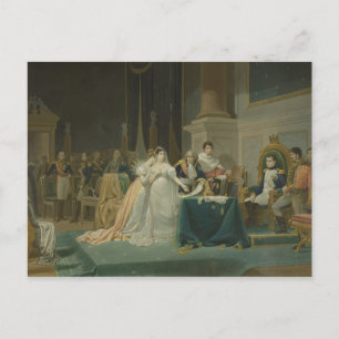 Postal El divorcio de la emperatriz Josephine (1763-1814)