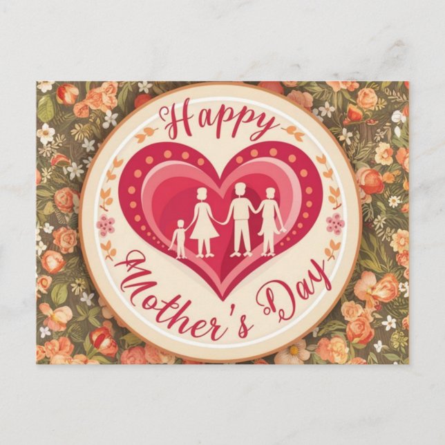 Postal El doloroso día de la madre (Anverso)