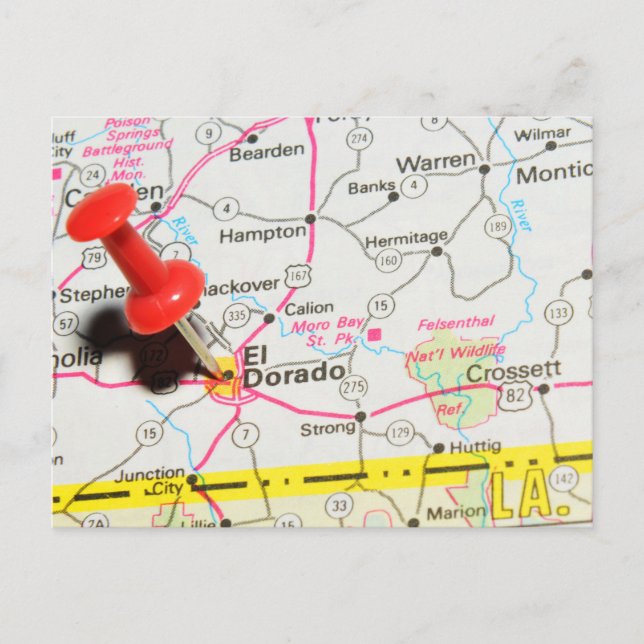 Postal El Dorado, Arkansas (Anverso)