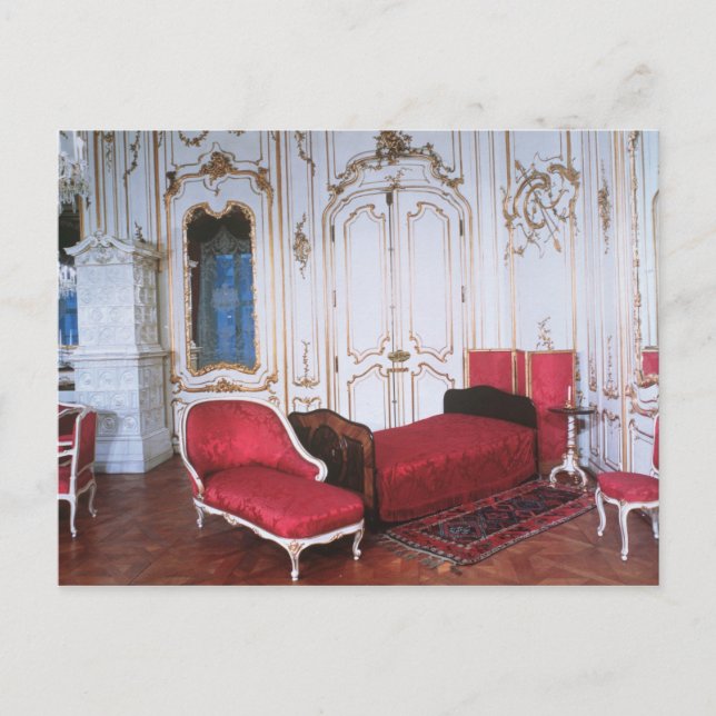 Postal El dormitorio de Isabel de Baviera (Anverso)