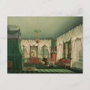 Postal El dormitorio de Isabel de Baviera