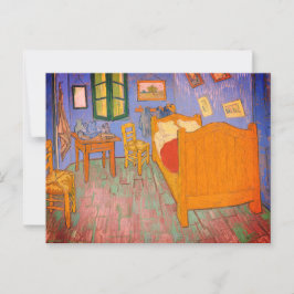 Postal El dormitorio de van Gogh
