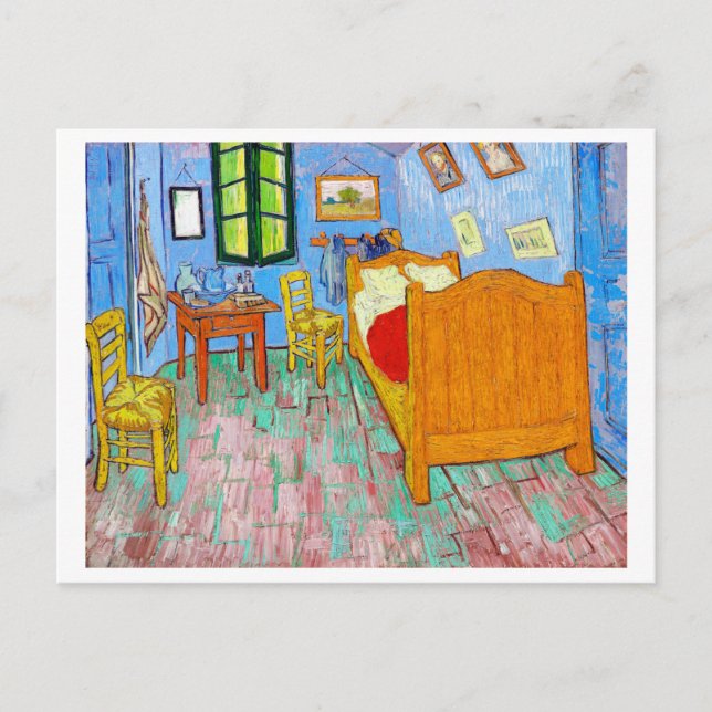Postal El dormitorio, Van Gogh (Anverso)
