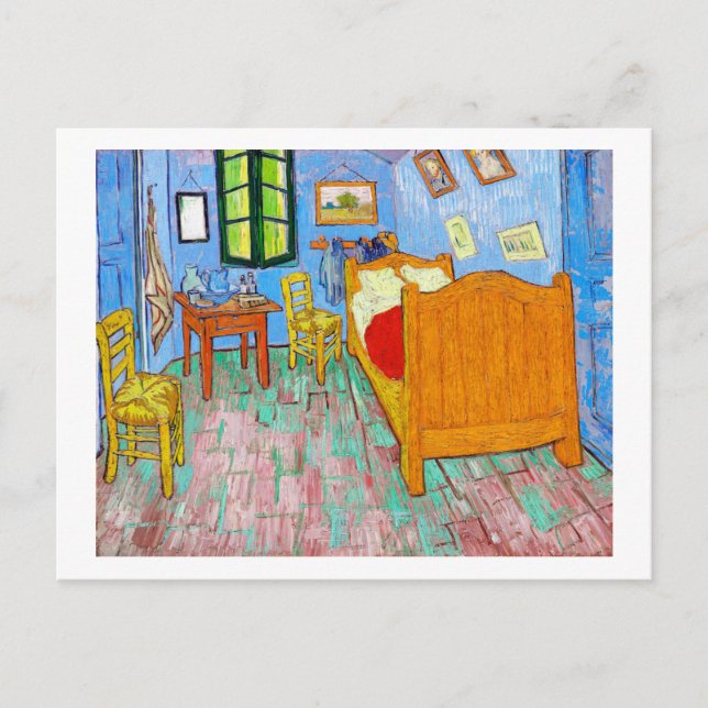 Postal El dormitorio, Van Gogh (Anverso)