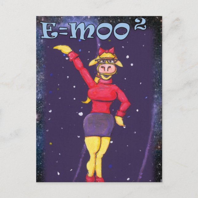 Postal El Dr. Sassy refuta a einstein (Anverso)