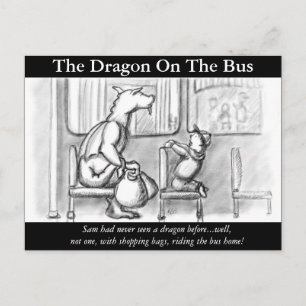 Postal El Dragón En El Autobús.
