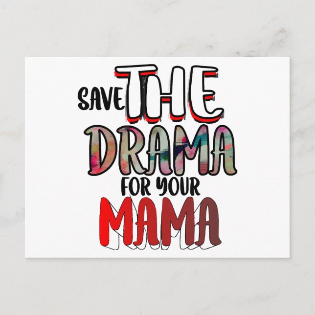 Postal El drama (Anverso)