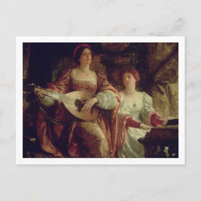 Postal El Duet (aceite sobre lienzo) (Anverso)