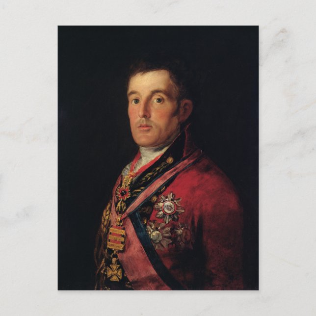 Postal El duque de Wellington 1812-14 (Anverso)