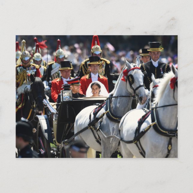 Postal El Duque y la Duquesa de Sussex (Anverso)