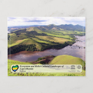 Postal El ecosistema y el paisaje cultural de Lopé-Okanda