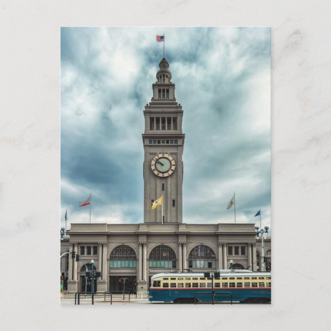 Postal El edificio Ferry, San Francisco (Anverso)
