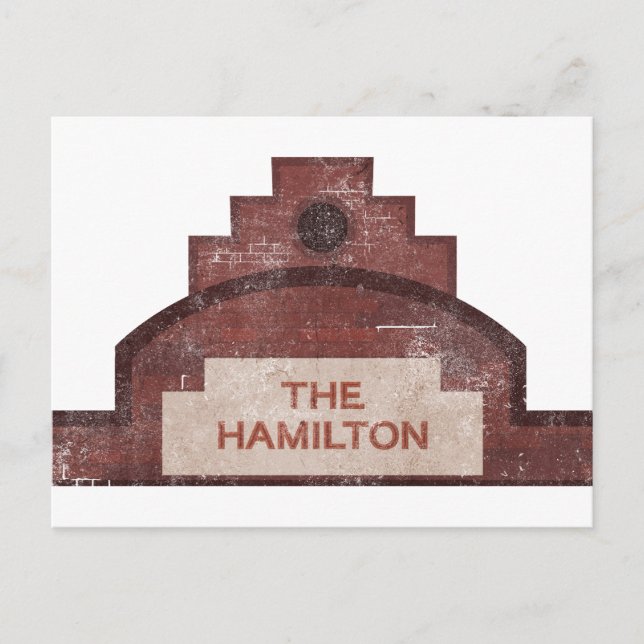 Postal el edificio hamilton (Anverso)