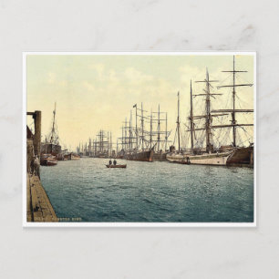 Postal El Elbe, Hamburgo, la Fotografía clásica alemana