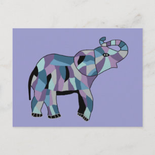 Postal El elefante afortunado