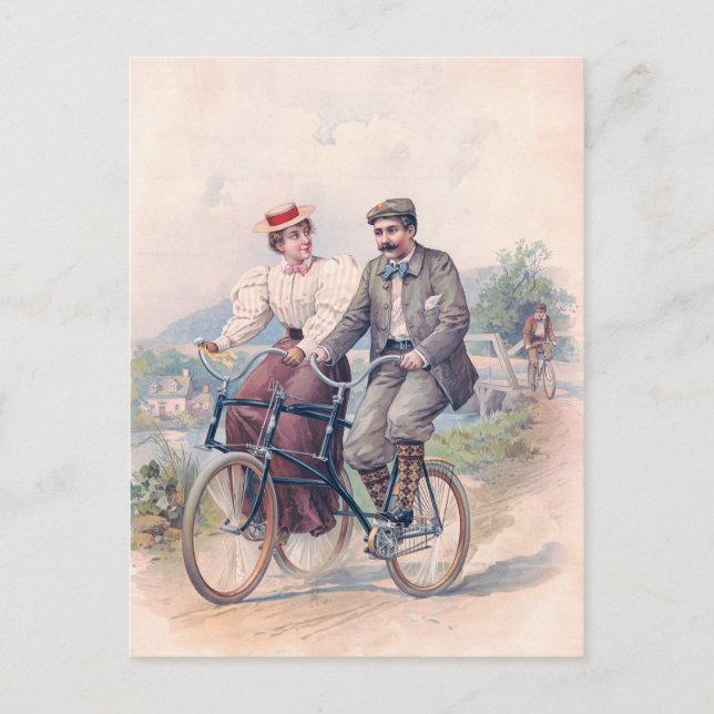 Postal El elemento de la bicicleta, 1896 (Anverso)