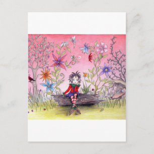 Postal El elfo pensativo