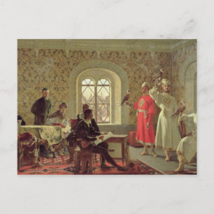 Postal El embajador italiano Calvuci