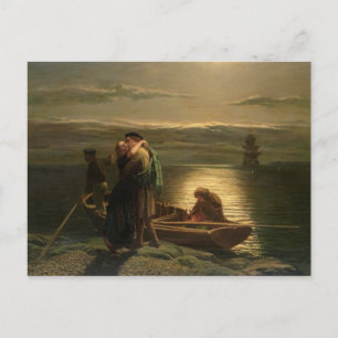 Postal El emigrante, 1858