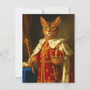 Postal El emperador de un rayo de sol Gato Napoleon