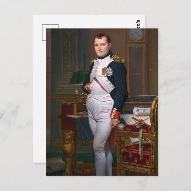 Postal El emperador Napoleón en su estudio en las Tullerí (Anverso / Reverso)