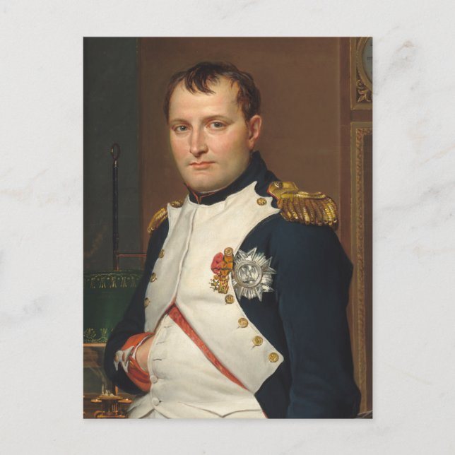 Postal El emperador Napoleón en su estudio en las Tullerí (Anverso)