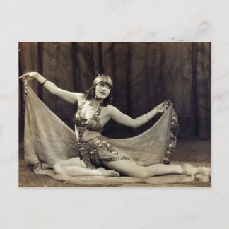 Postal El encantador Belly Vintage Bailarín Vaudeville