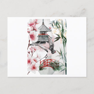 Postal El encantador paisaje japonés