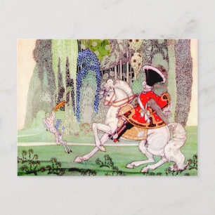 Postal El encanto del príncipe del cuento de Kay Nielsen