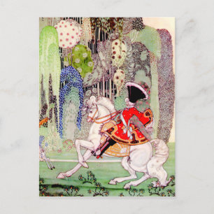Postal El encanto del príncipe del cuento de Kay Nielsen