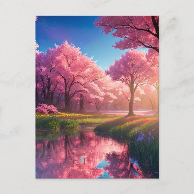 Postal El encanto del río (Anverso)