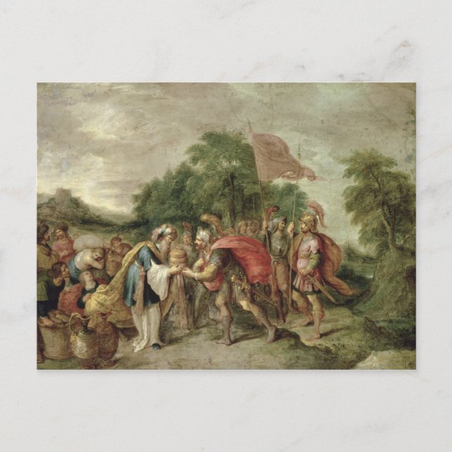 Postal El encuentro de Abraham y Melquisedec (Anverso)