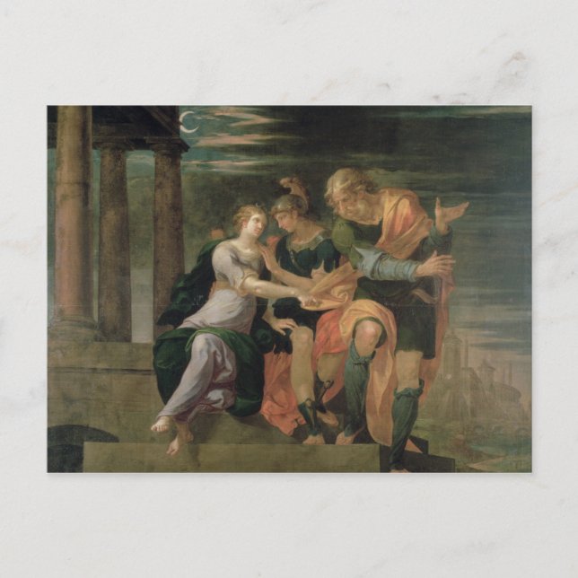 Postal El Encuentro de Teagenes y Chariclea (Anverso)