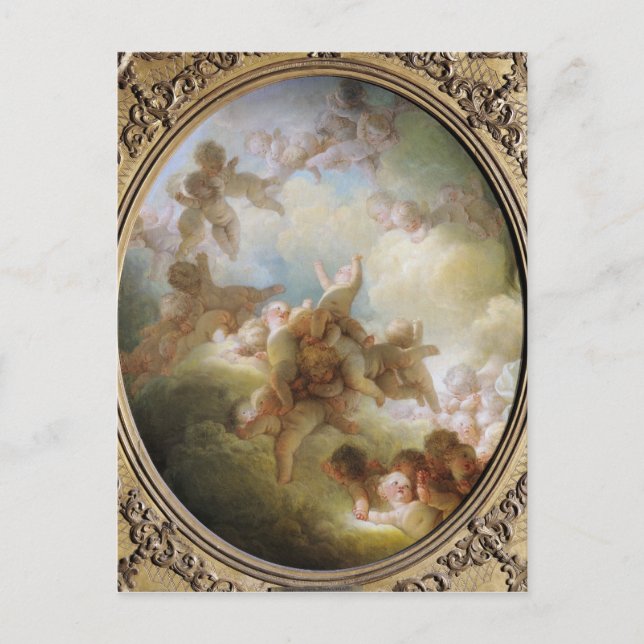 Postal El enjambre de los cúpidos, c.1767 (Anverso)