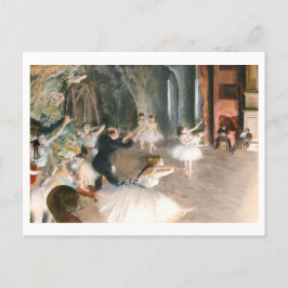 Postal El ensayo (1874) Edgar degas