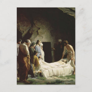 Postal El entierro de Carl Bloch