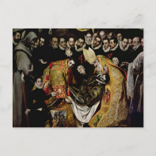 Postal El entierro del conde Orgaz