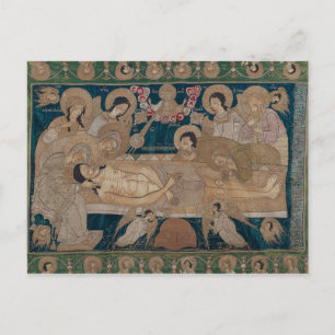 Postal El Entombment, Escuela de Moscú, 1678